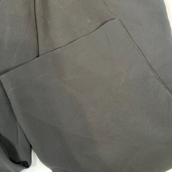 Express Wide Leg Super High Rise 14R Polyester Blend Black Pants - Picture 2 of 8